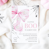 Little Boo PINK Bow Baby shower Uitnodiging