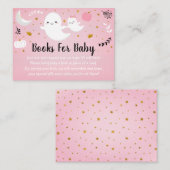 Little Boo Pink Ghost Baby shower Boek Verzoek Informatiekaartje (Voorkant / Achterkant)