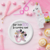 Little Boo Pink Ghost Girls Tweede verjaardag Papieren Bordje (Feest)