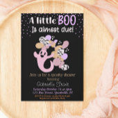 Little Boo Pink Girl Ghost Baby shower Invitation Kaart