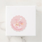 Little Boo Pink Halloween Baby shower Bedankjes Labels (In situ)