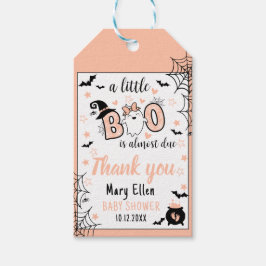 LITTLE BOO PINK HALLOWEEN BABY SHOWER DANK U CADEAULABEL