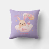 Little Boo Pink Halloween Baby shower Kussen (Achterkant)