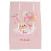 Little Boo Pink Halloween Baby shower Medium Cadeauzakje (Achterkant)