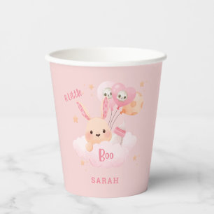 Little Boo Pink Halloween Baby shower Papieren Bekers