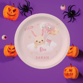 Little Boo Pink Halloween Baby shower Papieren Bordje