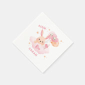 Little Boo Pink Halloween Baby shower Servet (Hoek)