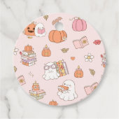 Little Boo Pink Whimsical Books Baby shower Bedankjes Labels (Voorkant)