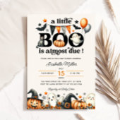 Little Boo Pompoen Halloween Herfst Baby shower Kaart