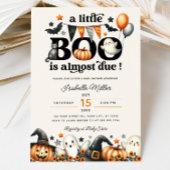 Little Boo Pompoen Halloween Herfst Baby shower Kaart
