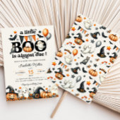 Little Boo Pompoen Halloween Herfst Baby shower Kaart