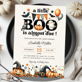 Little Boo Pompoen Halloween Herfst Baby shower Kaart