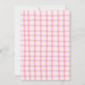 Little Boo Preppy Roze Herfst Baby shower Kaart (Achterkant)