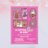 Little Boo Preppy Roze Herfst Baby shower Kaart
