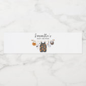 Little Boo Pumpkin Halloween Baby flesetiket Waterfles Etiket (Enkel label)