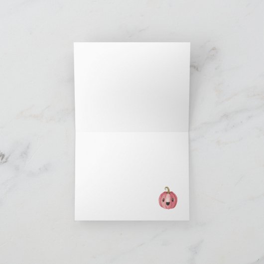 Little Boo Pumpkin Halloween Baby shower Bedankt (Binnen)