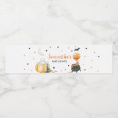 Little Boo Pumpkin Halloween Baby shower Waterfles Etiket (Enkel label)