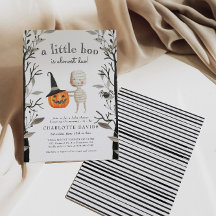 Little Boo Pumpkin Spooky  Halloween Baby Shower