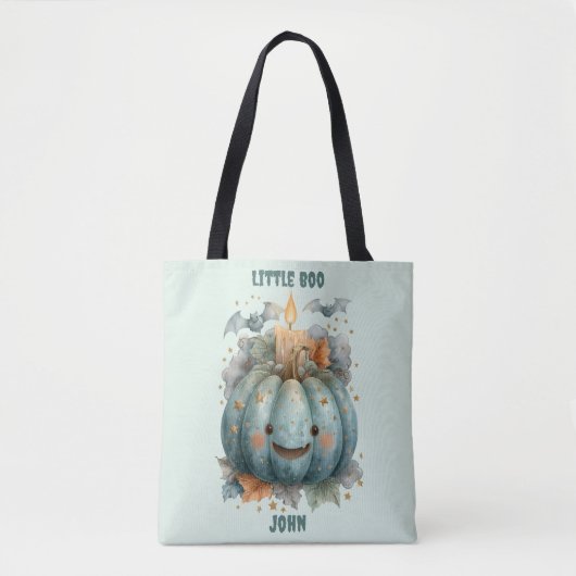 Little Boo Pumpkin voor jongens Tote Bag (Voorkant)