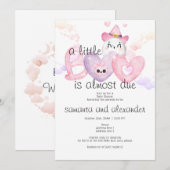 Little BOO Roze Coquette Schedel Gotisch Baby show Kaart (Voorkant / Achterkant)