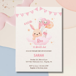Little Boo Roze Halloween Baby Douche Uitnodiginge Kaart