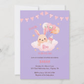 Little Boo Roze Halloween Baby Douche Uitnodiginge Kaart (Voorkant)