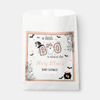 LITTLE BOO ROZE HALLOWEEN BABY SHOWER BEDANKZAKJE