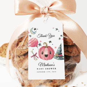 Little Boo Roze Halloween Baby shower Favor Tag Cadeaulabel