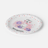 Little Boo Roze Meisje Halloween Baby shower Papieren Bordje (Gekanteld)