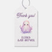 Little Boo roze spooky baby shower dank u Cadeaulabel (Voorkant)
