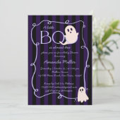 Little boo schattig spook Halloween baby shower Kaart (Staand voorkant)