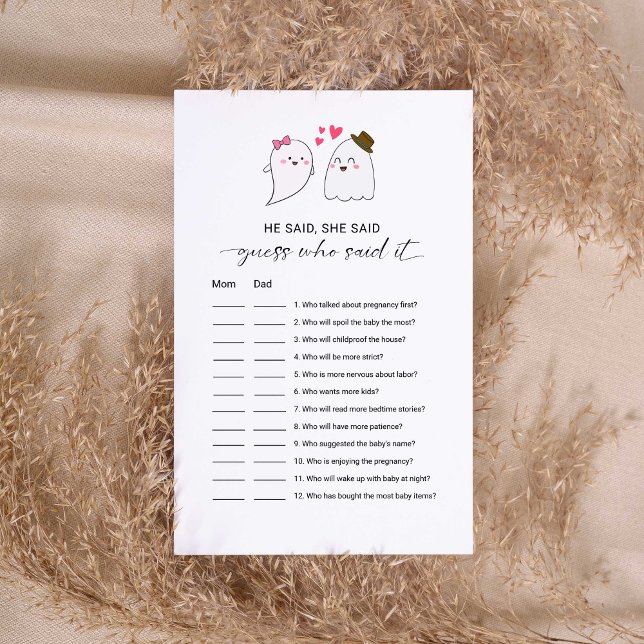 Little Boo Schattige Baby shower Guess wie zei het (Creator heeft geüpload)