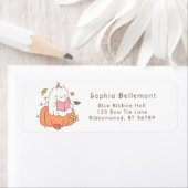 Little Boo Schattige Baby shower Retouradres Etiket (Insitu)