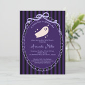 Little boo schattige geest Halloween baby shower I Kaart (Staand voorkant)