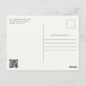 Little Boo Schattige Ghost Bow Wildflowers Baby sh Briefkaart (Achterkant)