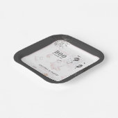 Little Boo Schattige Ghost Halloween Baby Girl Sho Papieren Bordje (Gebogen)