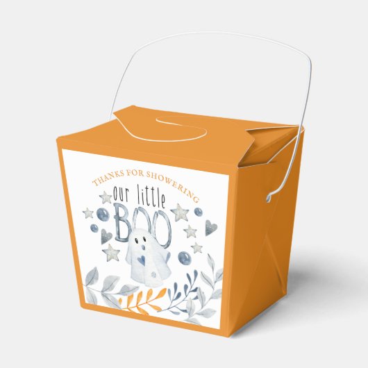 Little Boo Schattige Ghost Halloween Baby shower Bedankdoosjes (Voorkant Zijde)