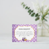 Little Boo Schattige Ghost Halloween Book Request Informatiekaartje (Staand voorkant)