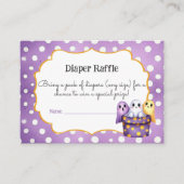 Little Boo Schattige Ghost Halloween Luier Raffle  Informatiekaartje (Voorkant)