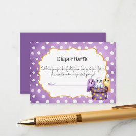 Little Boo Schattige Ghost Halloween Luier Raffle  Informatiekaartje