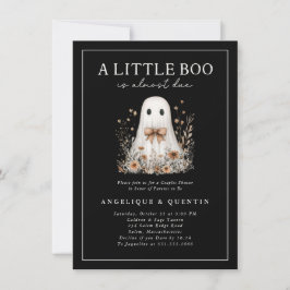 Little Boo Schattige Ghost Wildflowers Koppels Dou Kaart