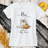 Little Boo Schattige Halloween Baby shower Moeder  T-shirt