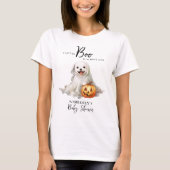 Little Boo Schattige Halloween Baby shower Moeder  T-shirt (Voorkant)