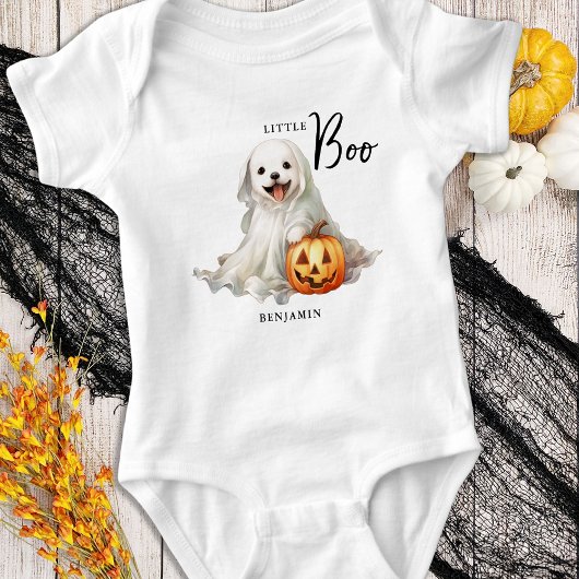Little Boo Schattige Halloween Gepersonaliseerde G Romper