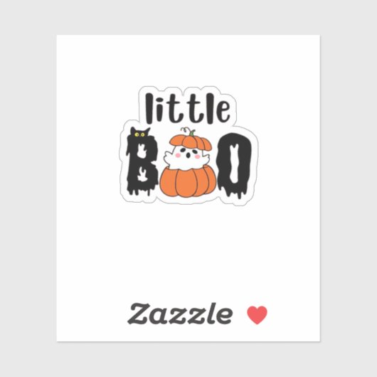 Little Boo Schattige Halloween pompoen Cat Styl Sticker (Vel)