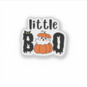 Little Boo Schattige Halloween pompoen Cat Styl Sticker (Voorkant)