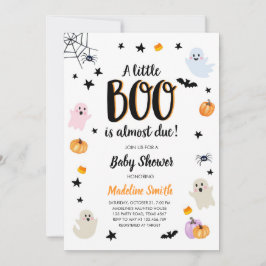 Little Boo Schattige Halloween Schattige Ghost Bab Kaart