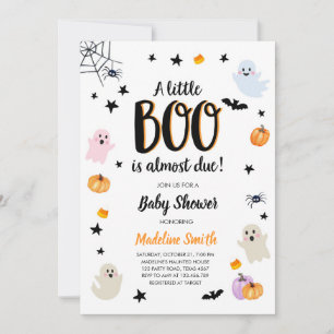 Little Boo Schattige Halloween Schattige Ghost Bab Kaart