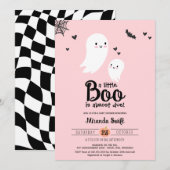 Little Boo Schattige Mama Baby Ghost Halloween Sho Kaart (Voorkant / Achterkant)