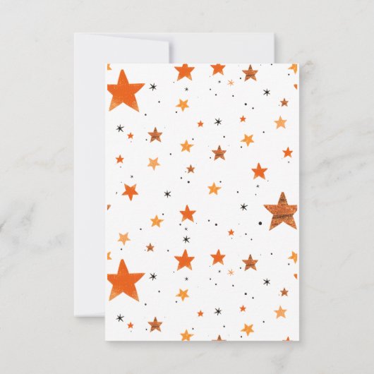 Little BOO Schattige & Spooky Halloween Baby showe Bedankkaart (Achterkant)